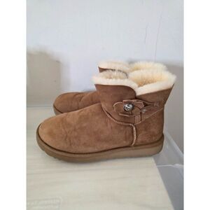 UGG Mini Bailey Button Poppy Classic Boots US 8